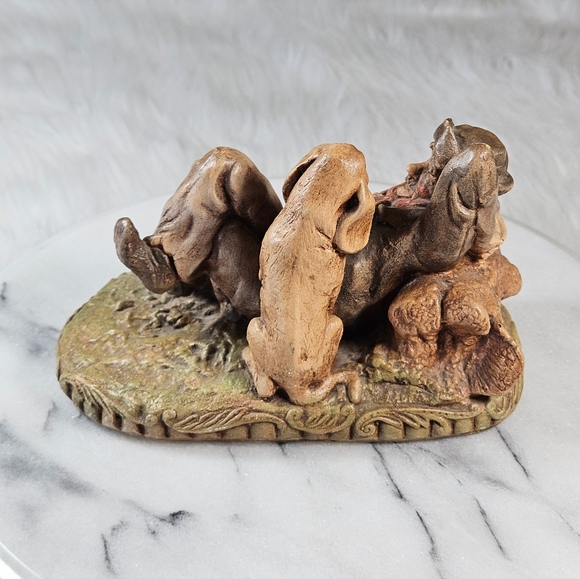 Vintage 1930s-1950s Naturecraft Made In England Stoneware Figurine Lazy Life - Picture 3 of 9